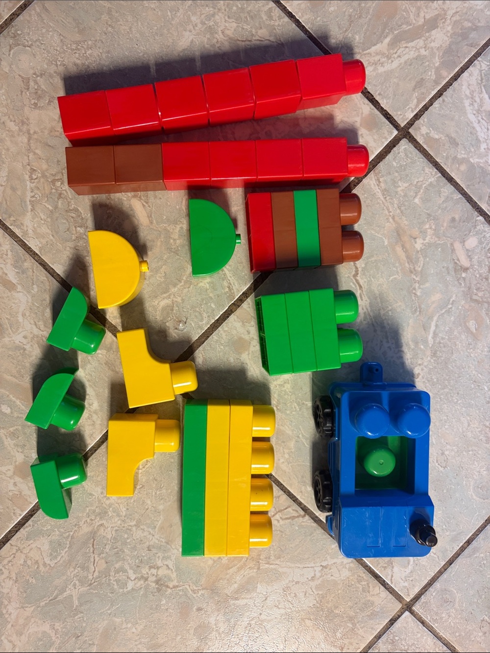 Classic Colorful Building Blocks Set with car